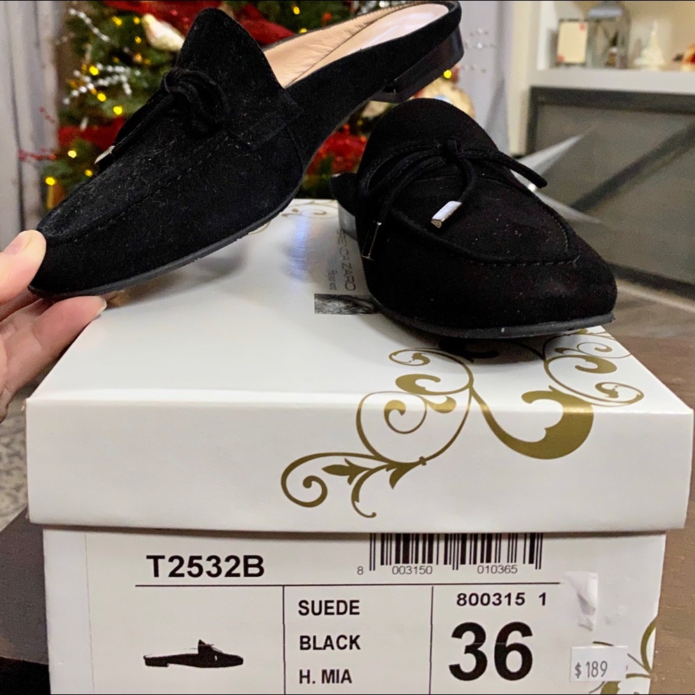 NWT black suede Brenda Zara